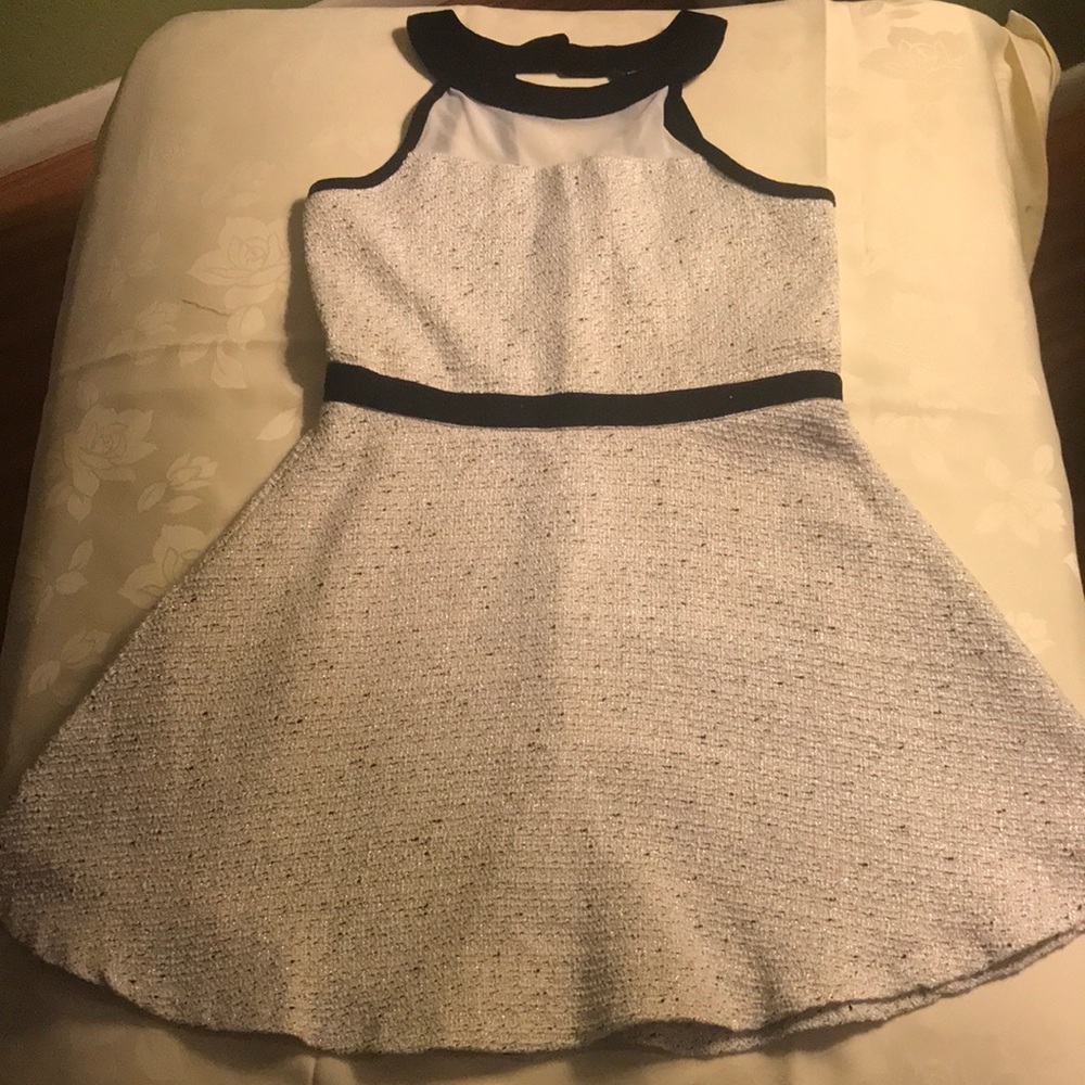 Elisa B black and white dress, with glitz. Size 12.